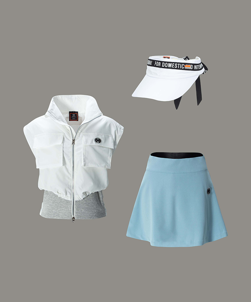 Mahes Golf Black Label Technical Layering Set (Top+Skirt)