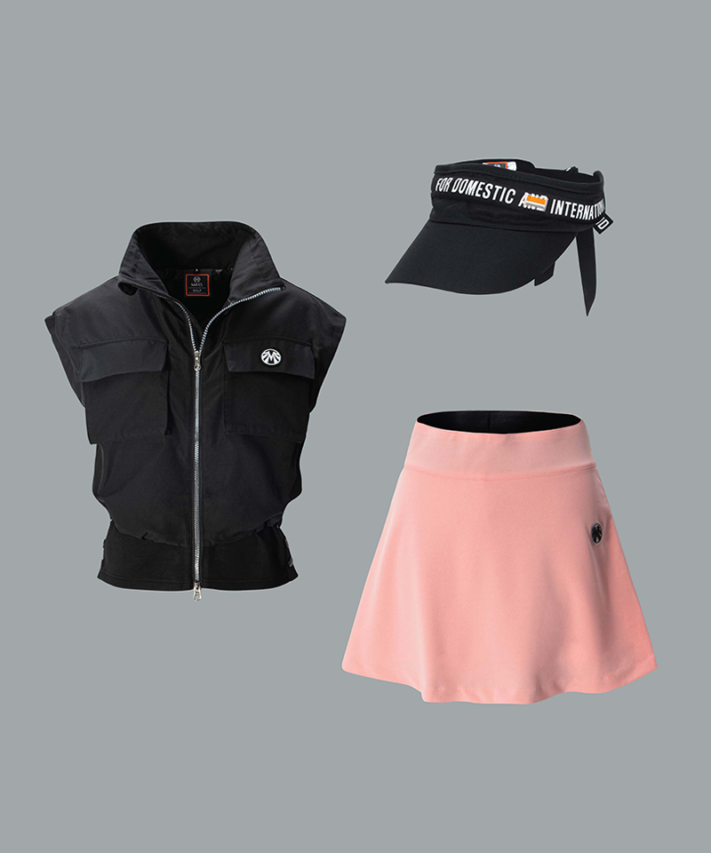 Mahes Golf Black Label Technical Layering Set (Top+Skirt)