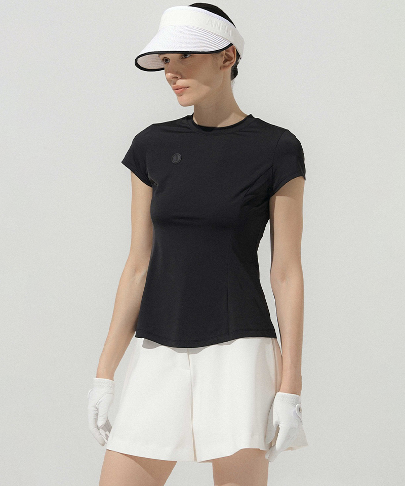 Anell Golf Cool Air Slim Top - Black