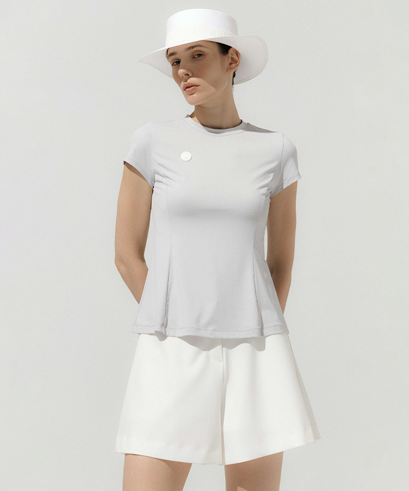 Anell Golf Cool Air Slim Top - Gray