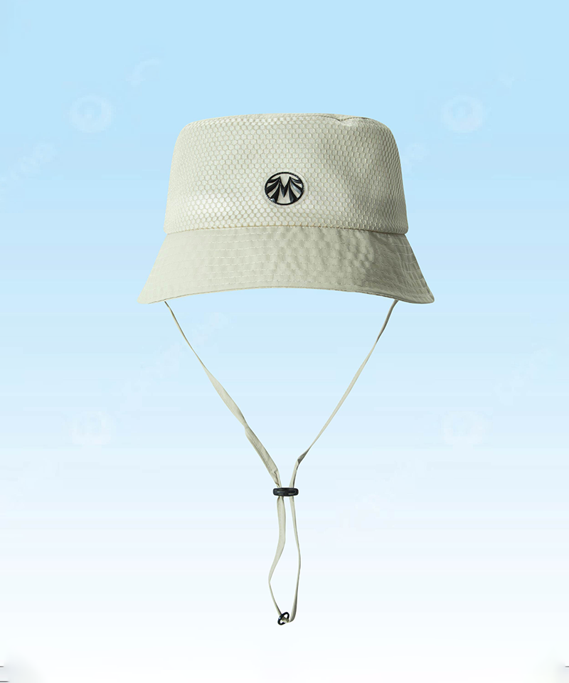 Double mesh UV Protection Air Circulation Bucket Hat - Beige