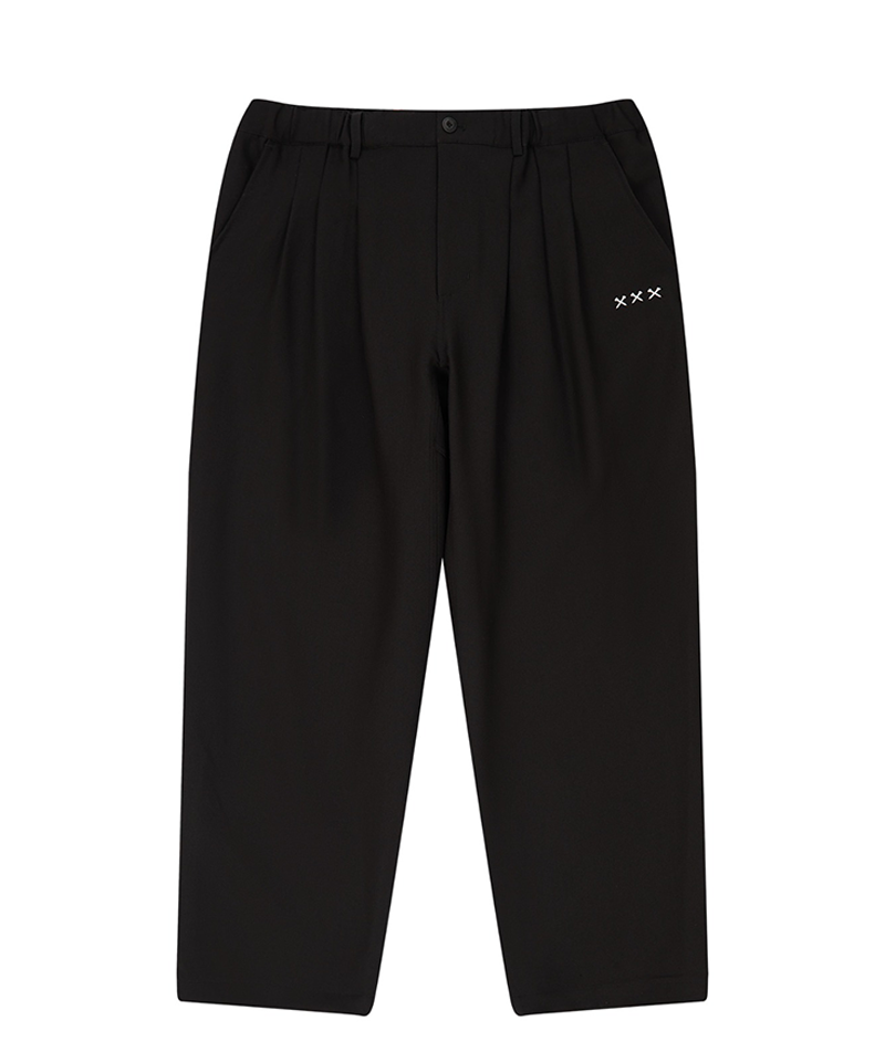 Jamie West Essential 3-Tuck Wide Pants - Black
