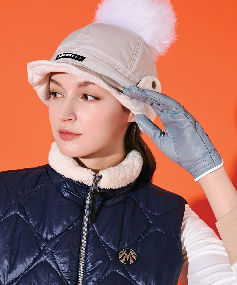 Fox Fur Fleece Padded Earmuffs Bucket Hat