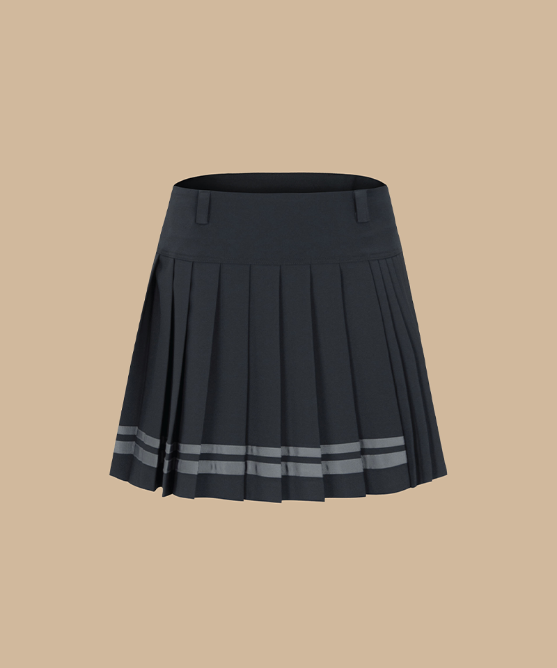 Mahes Orange Label Urban Chic Pleated Skirt - C.Grey
