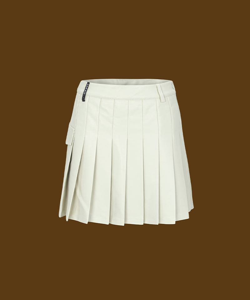 Orange Label Pure Ivory Pleated Skirt - Ivory