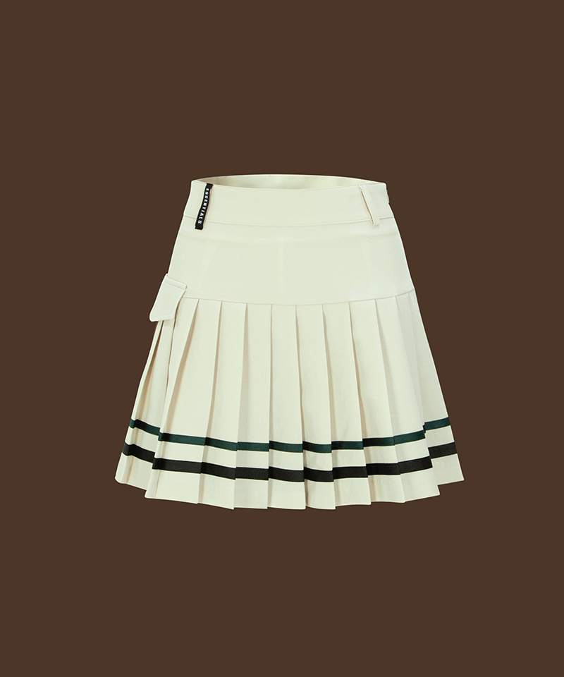 Mahes Orange Label Saint-Franc Pleated Skirt - 3 colors