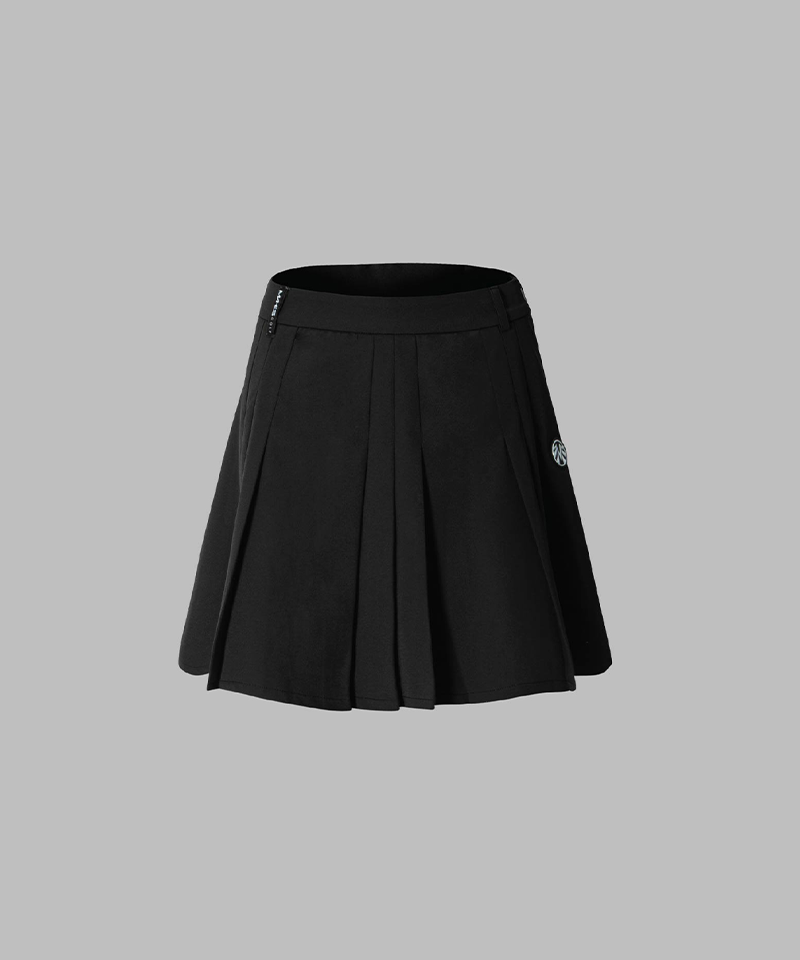 A Classic Feminine Pleated Skirt - Black