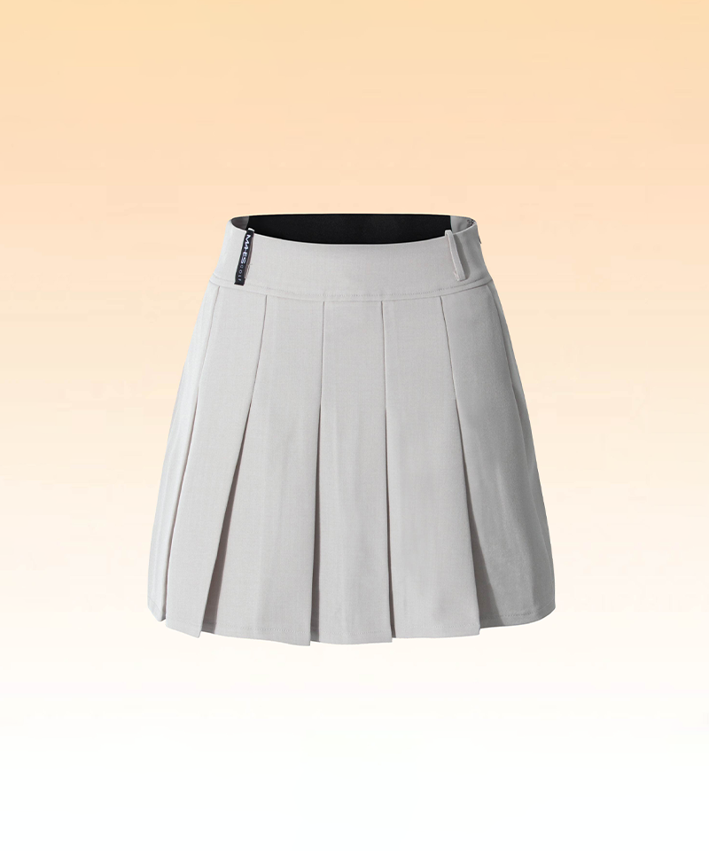 Women's A-line Pleated Skirt - Ivory
