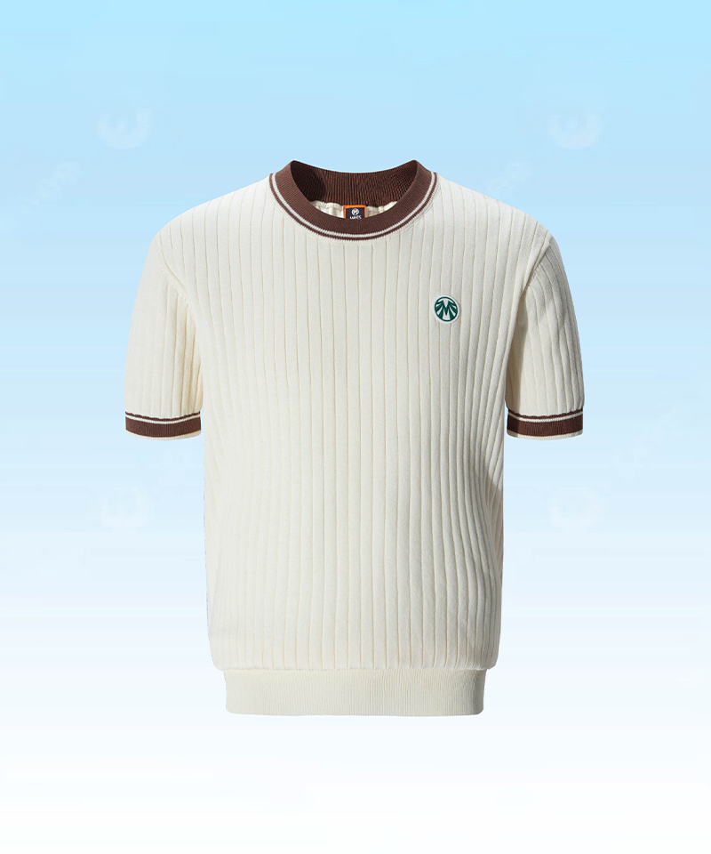 Men's Natural Slim Fit Classic Sporty Round Knit - 3 Colors