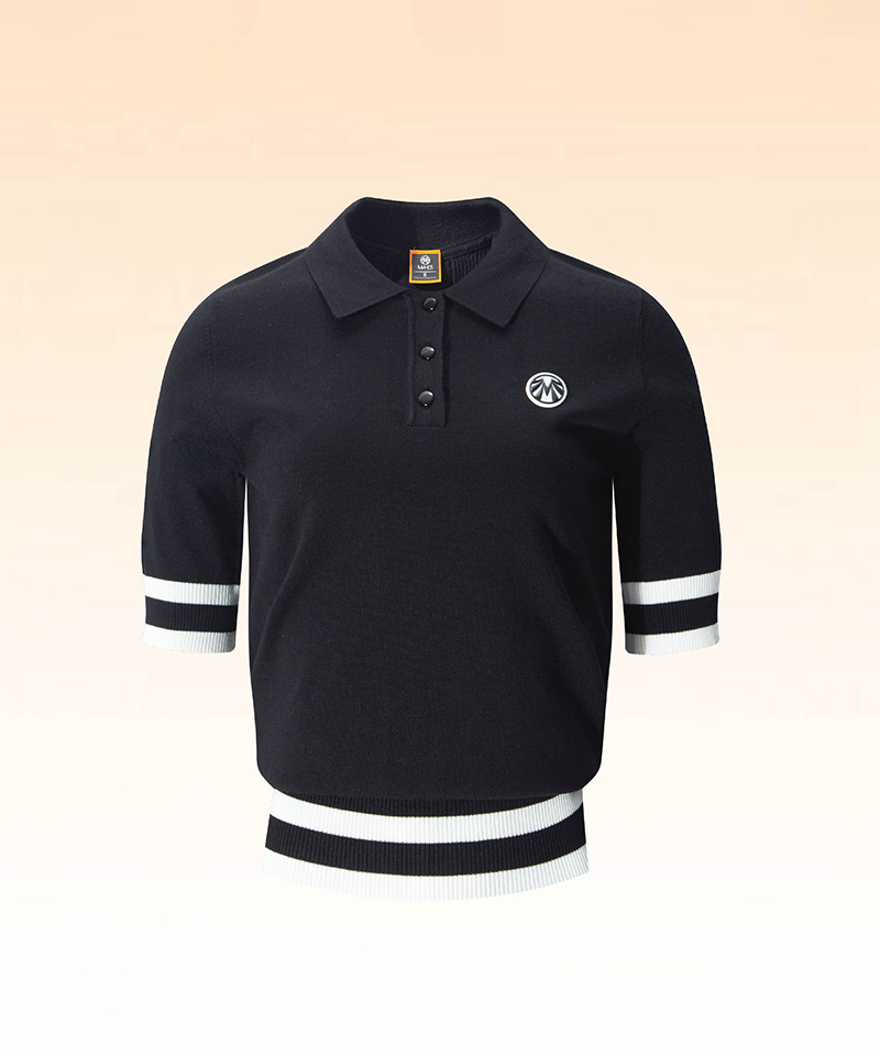 Women's Collared Knit - Black