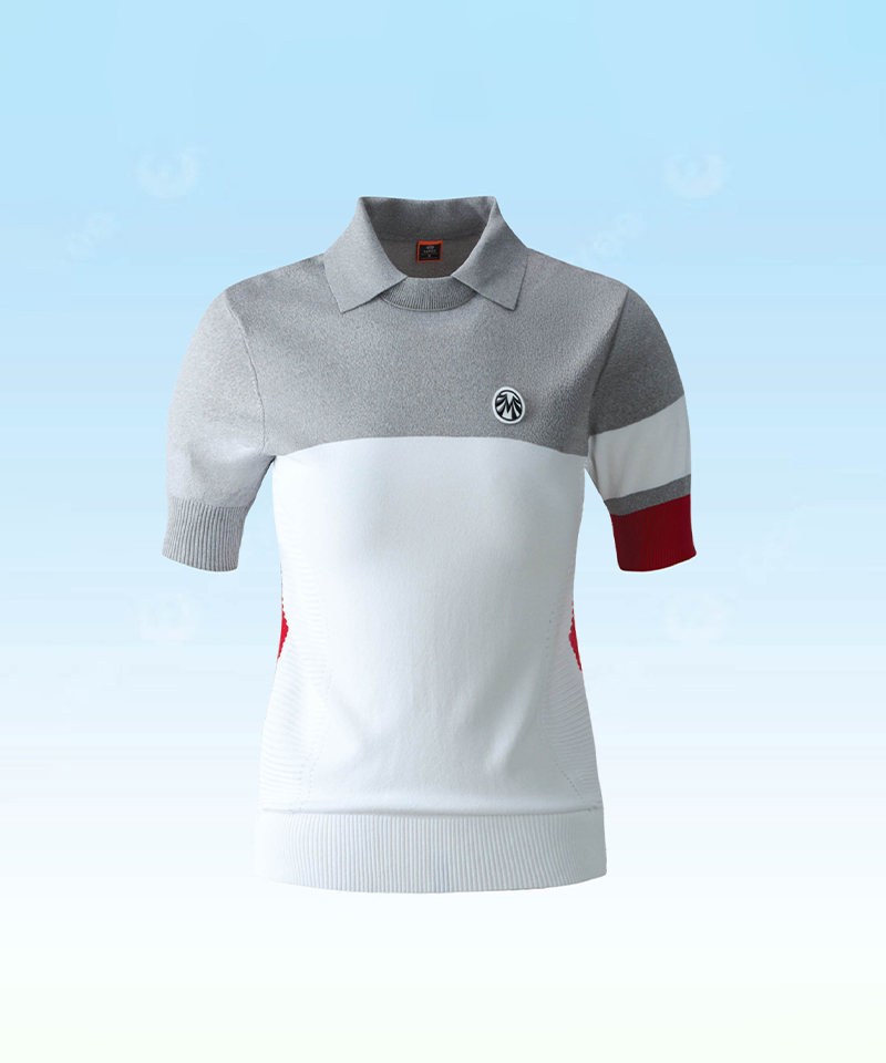 Women's Cool Perforated Cooling Knit Top - Gray