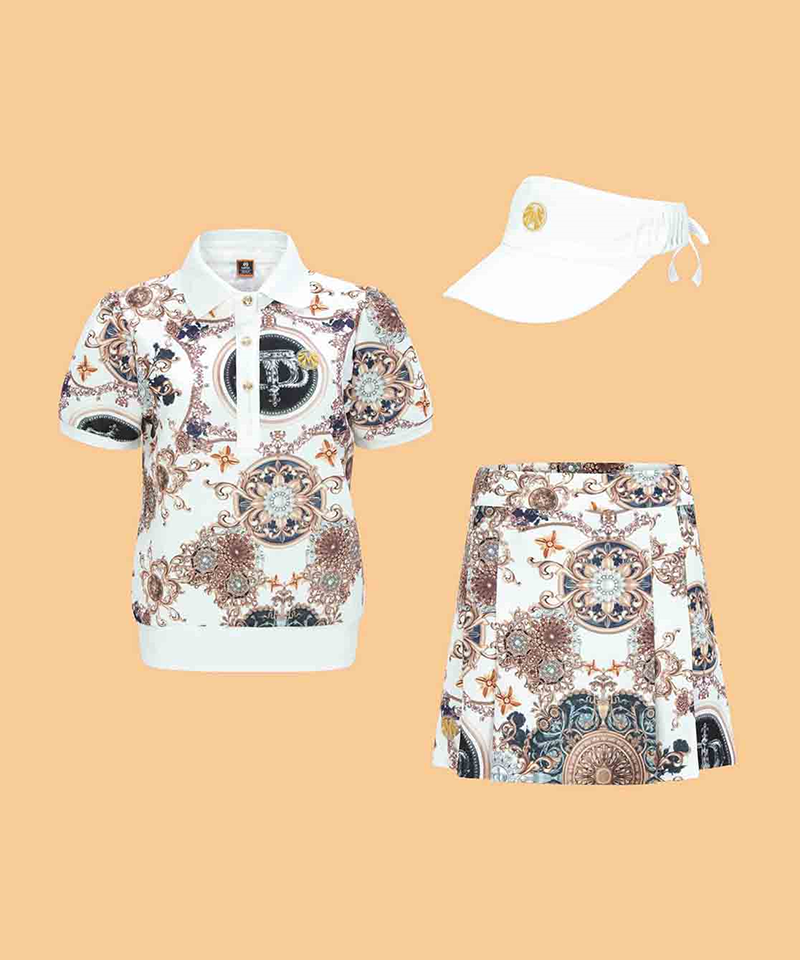 Mahes Gold Label Saint Royal Cody Set (Top+Skirt+Visor)