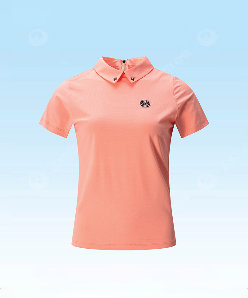 Women's Cooling Rip Spandex Layered T-Shirt - Orange