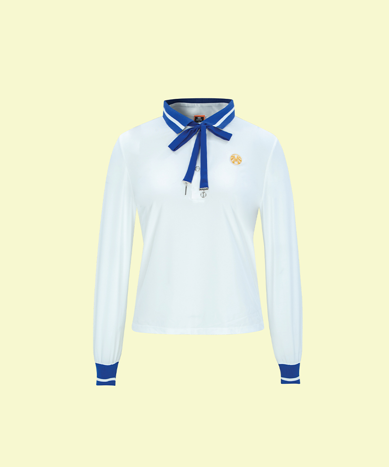 Gold Label Edge Tie Swing Collar Shirt - White