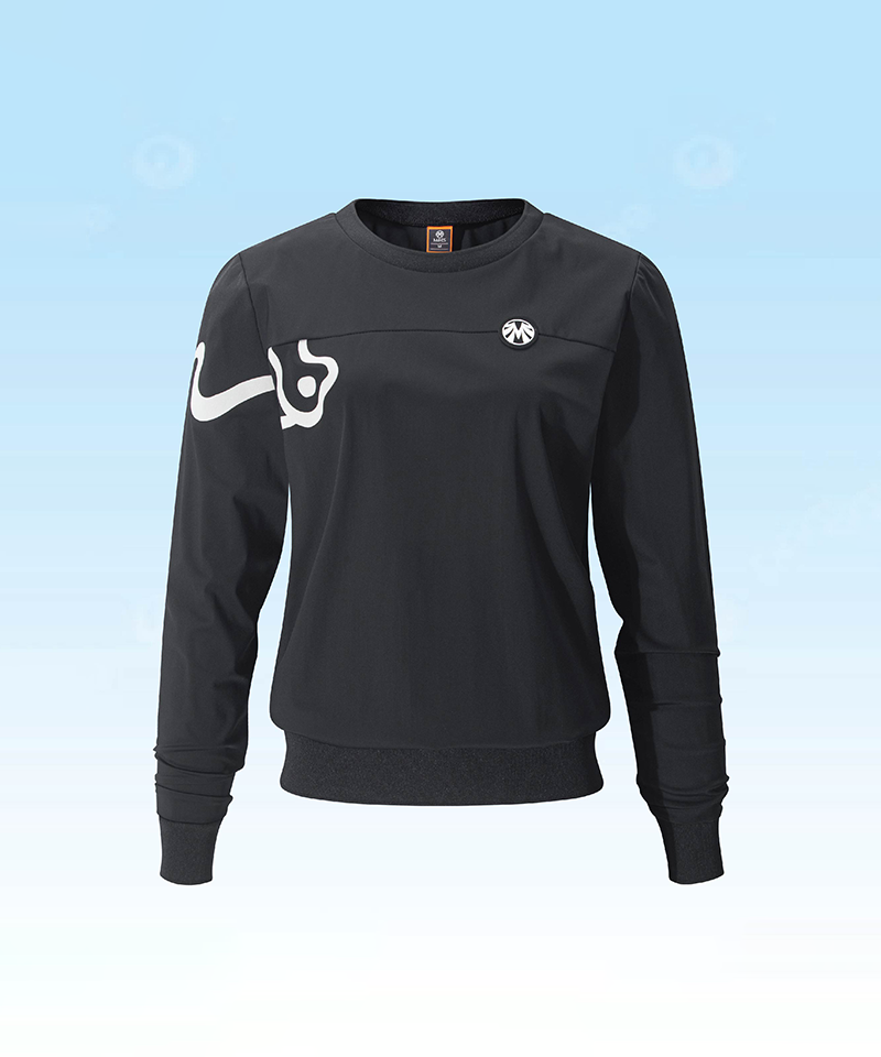 Women's 4-Way Stretch Wind Blouson Sweatshirt - Black