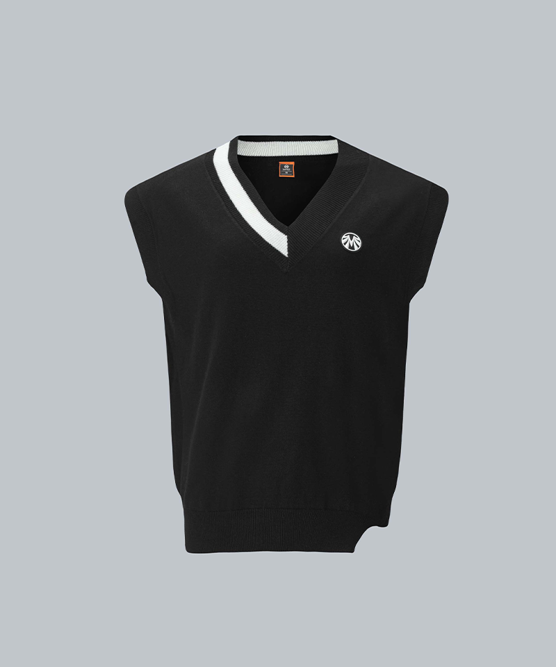 Black Label Wool Gaori Fit V-Neck Nice Vest - 3 colors