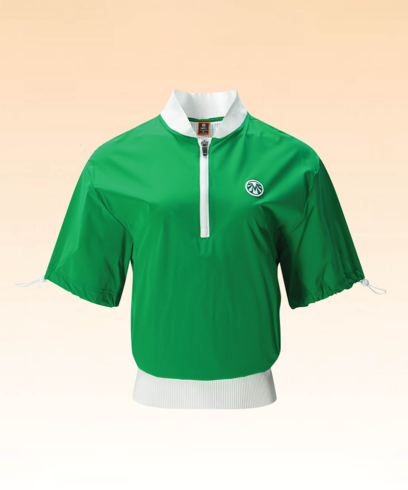 Women's Ultra-Lightweight Woven Spandex Blouson - Green