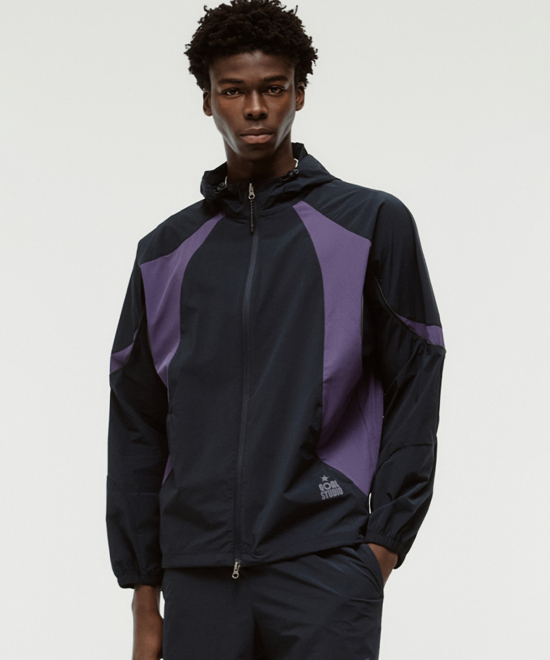 Goal Studio Men's Color-Block Jacket - Navy