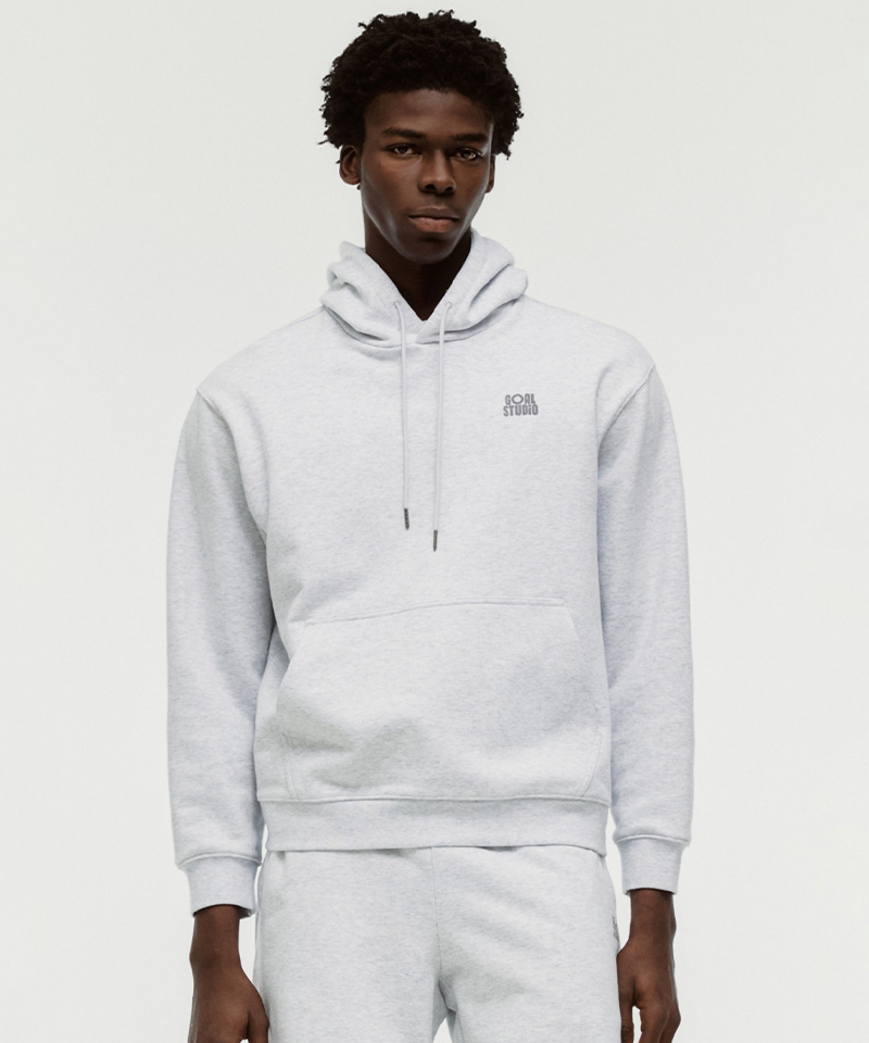 Goal Studio Unisex Paint Logo Hoodie - Melange Grey