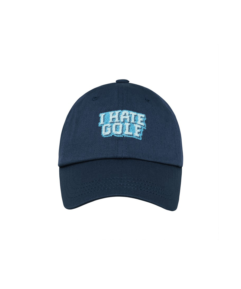 LOLONG I Hate Golf Needle Point Hat - Navy