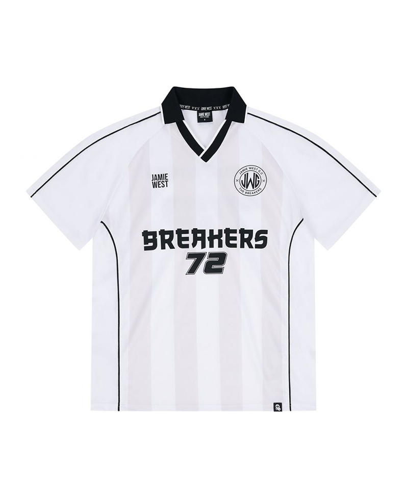Jamie West Breakers Football Stripe P-Shirts - White