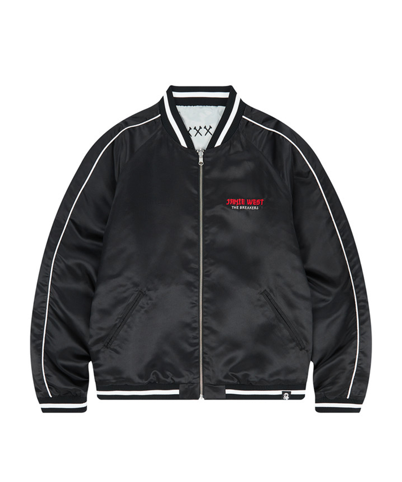 Jamie West Breakers Reversible Souvenir Jacket - Black