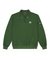 Jamie West Collar Patch Half Zip-up Sweatshirts - Green