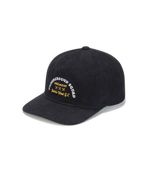 Jamie West Corduroy Trucker Ballcap - Black