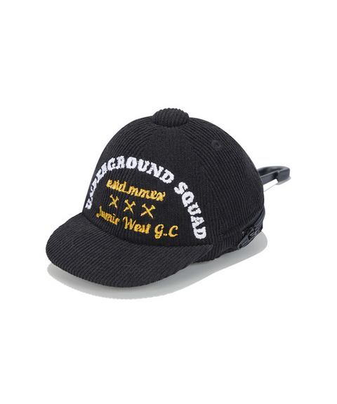 Jamie West Corduroy Trucker Ballcap Keyring - Black