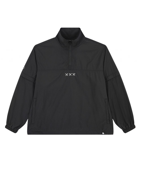 Jamie West Detachable Half Zip-up Anorak - Black