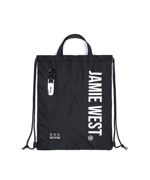 Jamie West Draw String Bag - Black