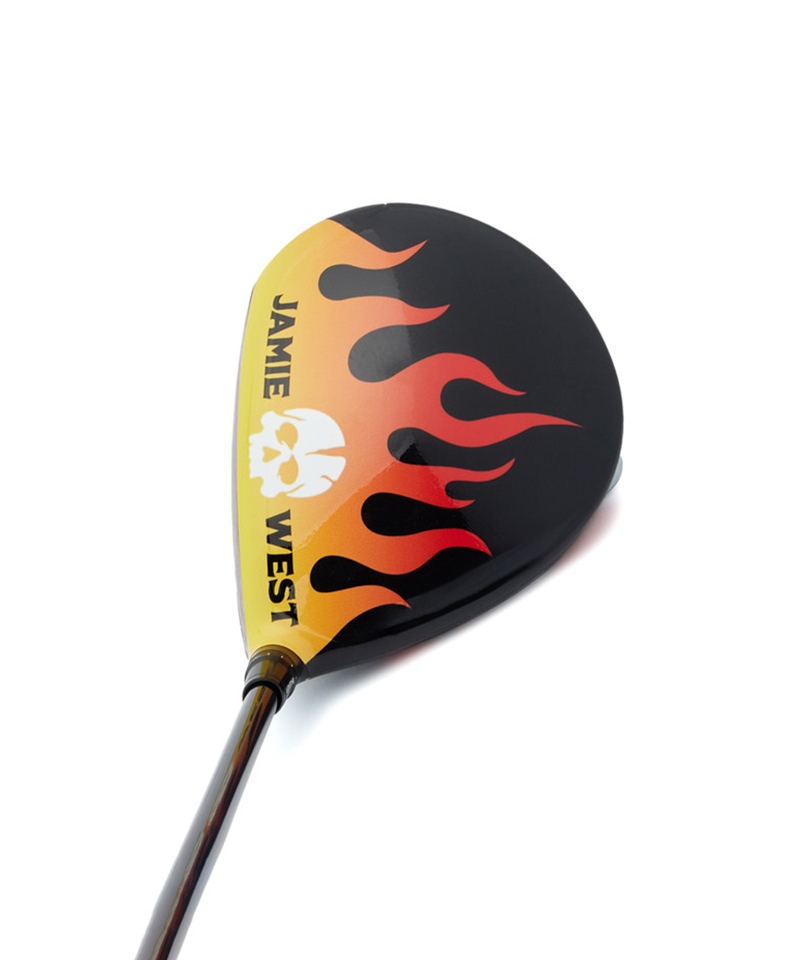 Jamie West Flame Driver Golf Skin - Black