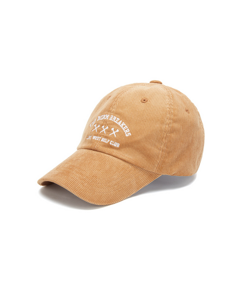 Jamie West Golfclub Corduroy Ball Cap - Beige