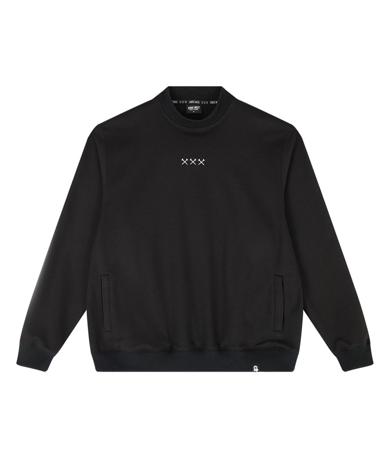 Jamie West Gorden Mockneck Pocket Sweatshirts - Black