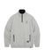 Jamie West High-Neck Half Zip-up Pocket Sweatshirts - Grey