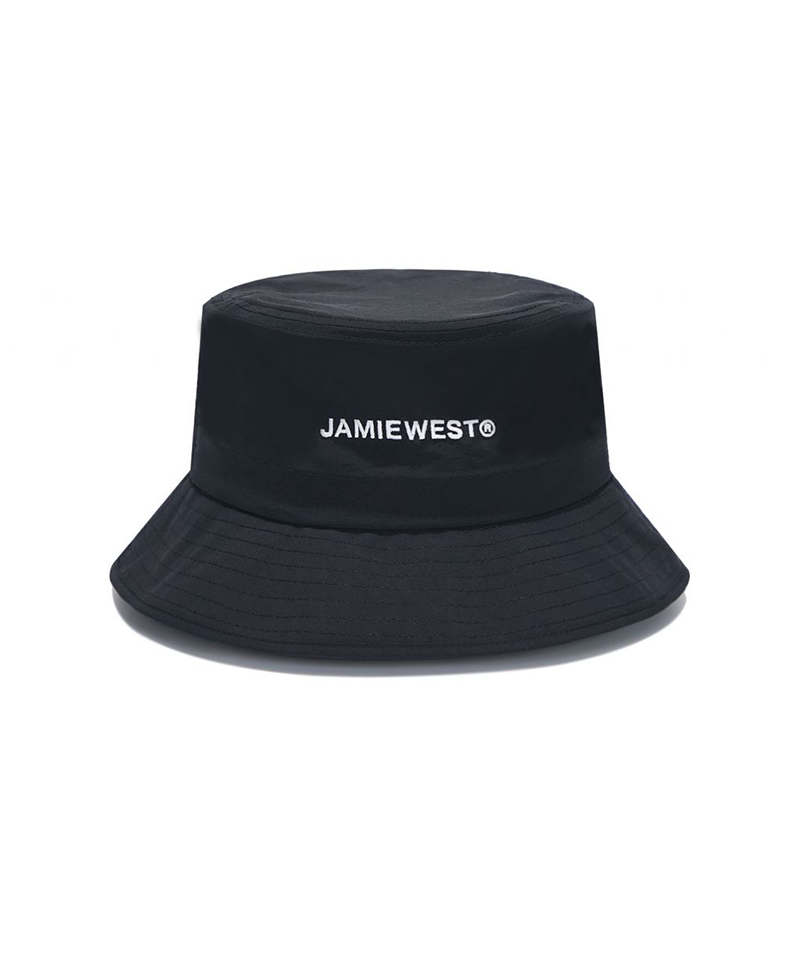 Jamie West Logo Hidden Sunshade Bucket Hat - Black