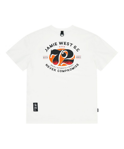 Jamie West NO.72 P-Shirts - White
