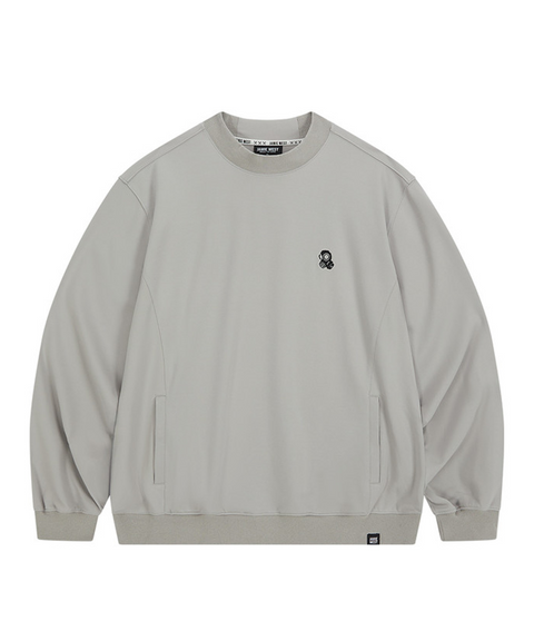 Jamie West Nick Mock-Neck Sweatshirts - Grey
