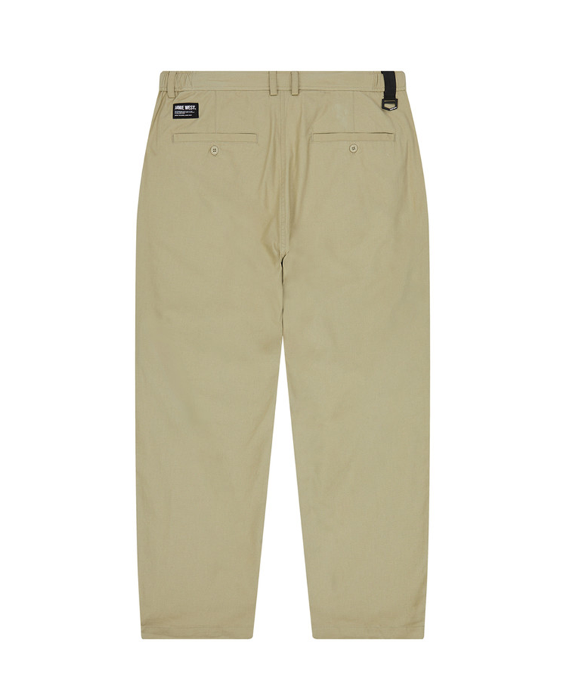 Jamie West One Tuck Wide String Pants - Beige
