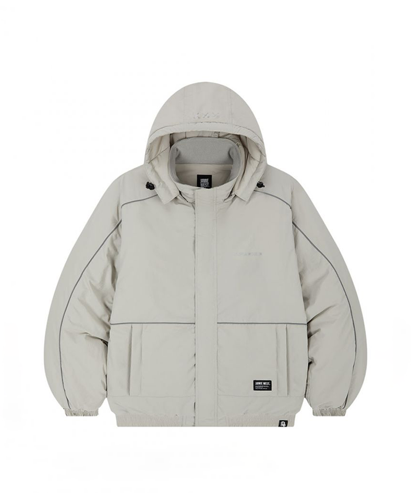 Jamie West Primaloft Detachable Hoodie Heavy Jumper - Gray