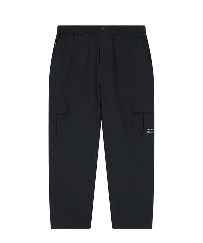 Jamie West Stretch Wide Cargo RipStop Pants - Black
