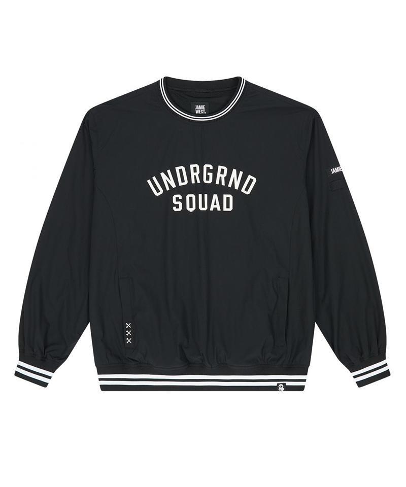 Jamie West US Roundneck Woven Pullover - Black