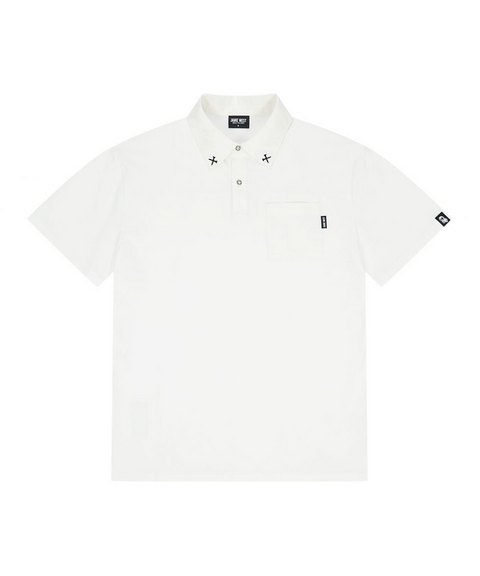 Jamie West Woven Combined Point P-Shirts - White