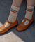 KANDINI Ribbed Stripe Crew Socks - 2 Colors