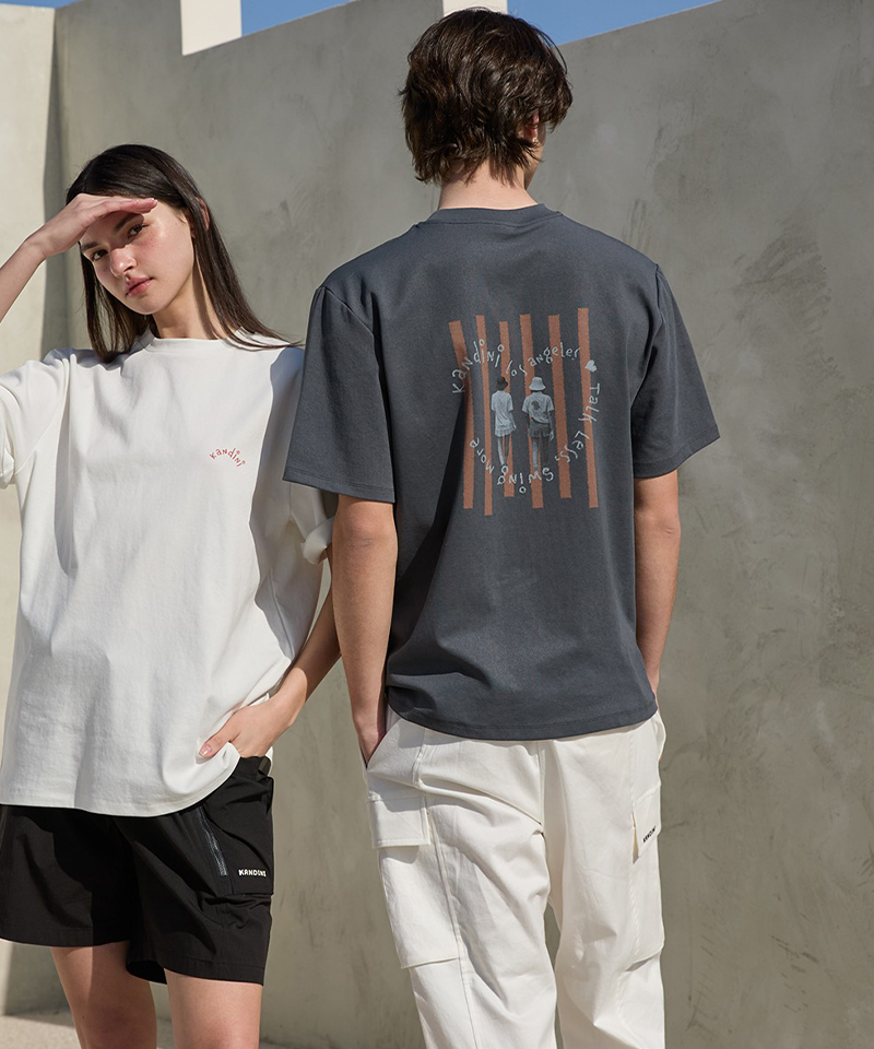 KANDINI Unisex Graphic printed T-Shirt - Black