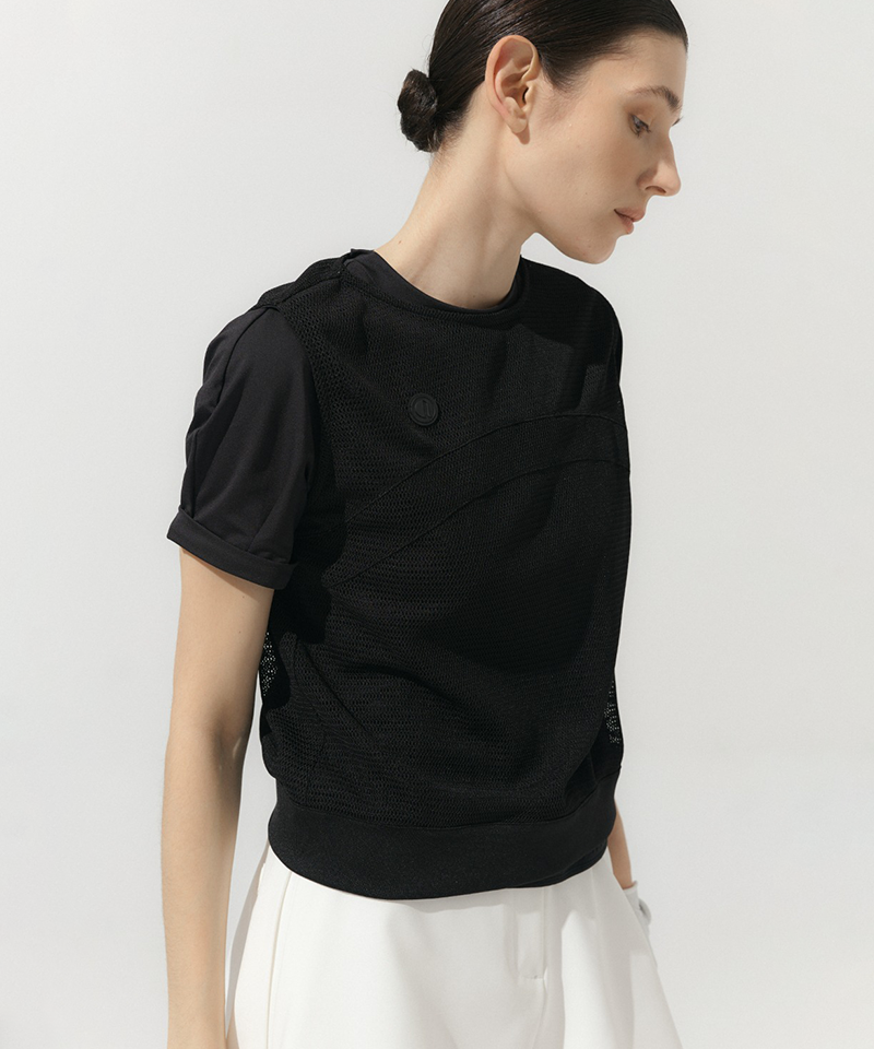 Anell Golf Layer Cool Mesh Vest - Black