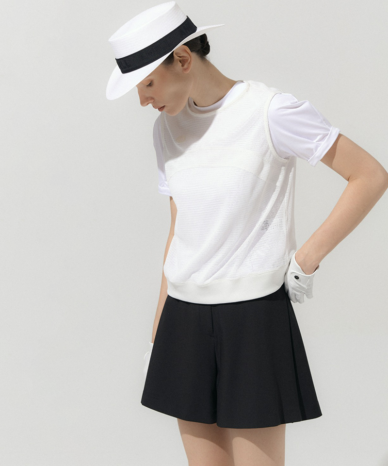 Anell Golf Layer Cool Mesh Vest - White