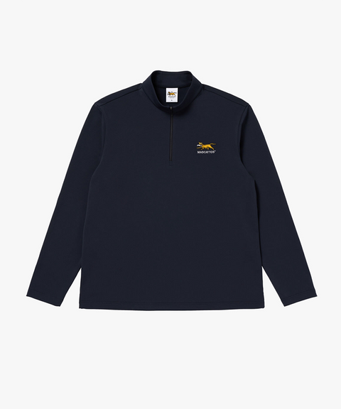MCC Men's Half Zip Up T-Shirt - Navy
