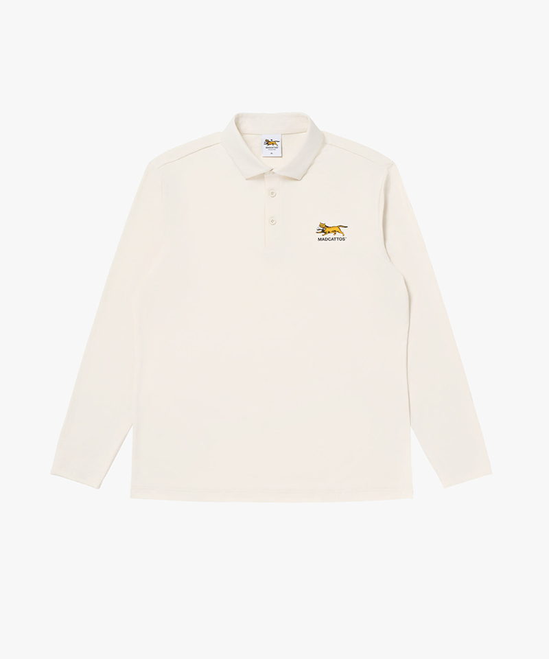 MCC Men's Tour L/S Polo Shirt - Ivory