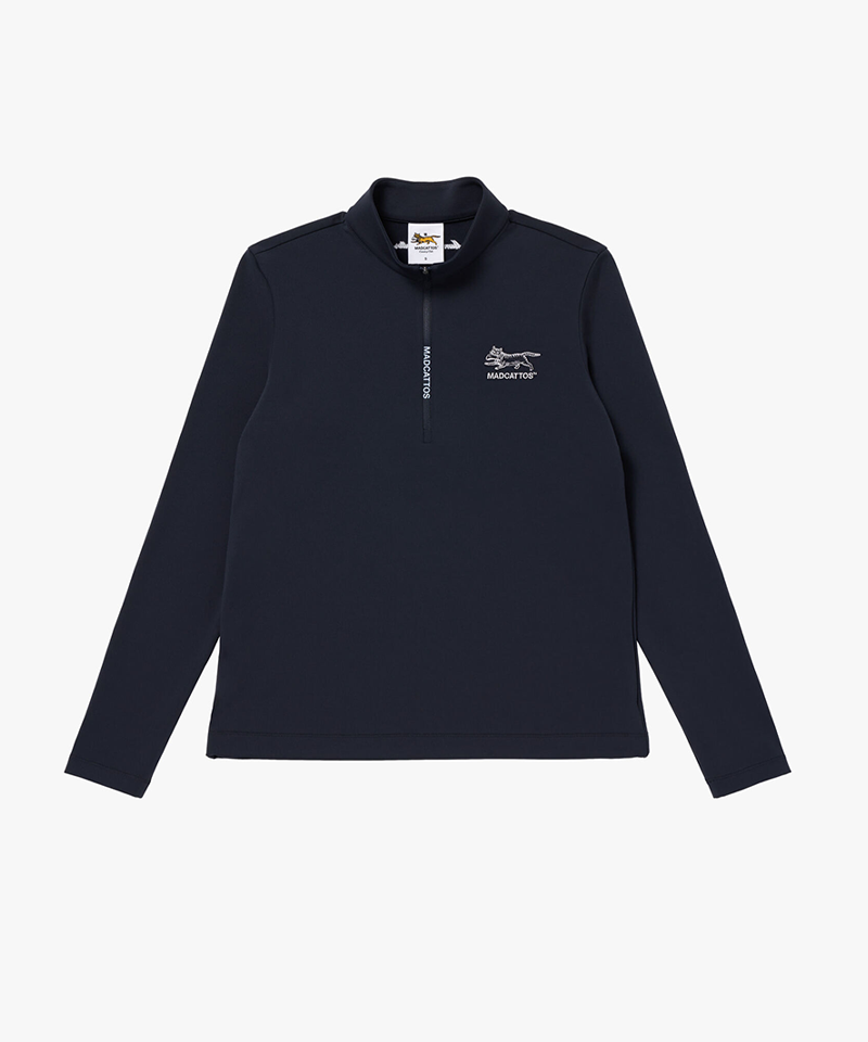 MCC Women's Half Zip Up T-shirt - Navy